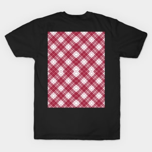 Tartan Valentine's Day background T-Shirt